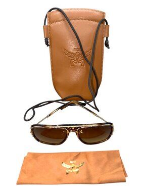 MCM WORLDWIDE SUNGLASSES - MODEL #MW0017-H (PLUS MCM LEATHER CROSSBODY BAG/CASE)